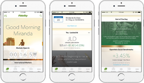 Fidelity Investments sur iPhone