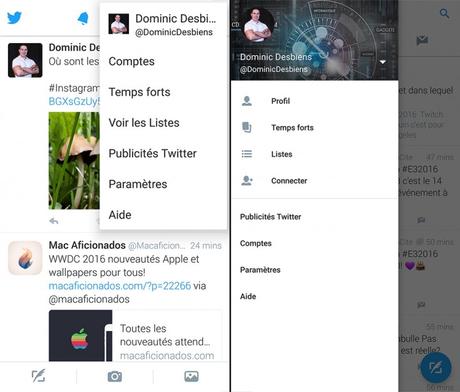 L’application Android de Twitter change de look et adopte le Material Design