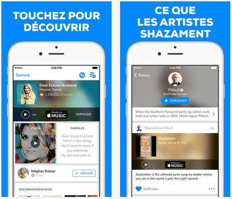 Shazam propose de Shazamer sans connexion sur iOS Shazam-iOS-9