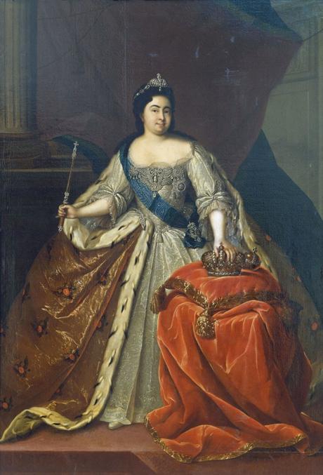 Portrait de l'Impératrice Catherine Iere de Russie, par Heinrich Buchholz vers 1725, conservé au Musée de l'Hermitage. Seule Catherine parvient à dompter Pierre le Grand...