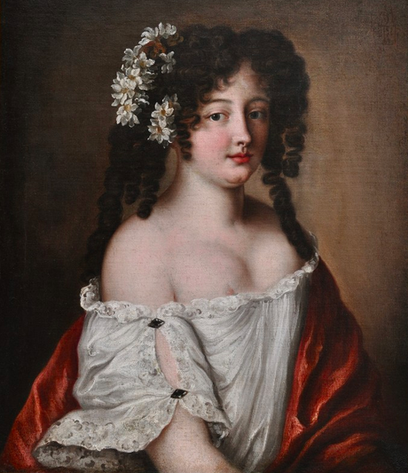 Diane de Thianges en 1665, cinq ans avant son mariage, par Jacob Voet
