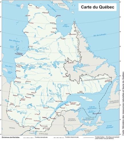 frontières Québec