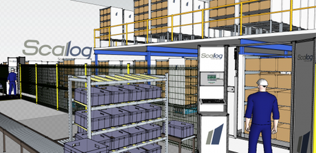 Les robots envahissent les entrepôts Illustration des robots Scallog