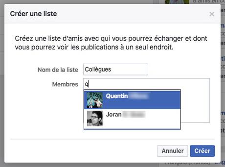 Utiliser les listes Facebook pour partager à bon escient Utiliser les listes Facebook pour partager à bon escient