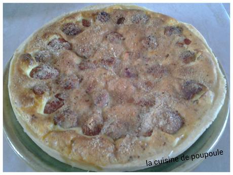 Tarte tomate cerise et chipolatas au thermomix ou sans 