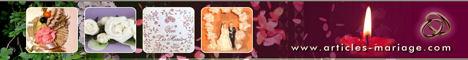 Un vaste choix de produits est proposé aux futurs mariés sur www.articles-mariage.com ! Un vaste choix de produits est proposé aux futurs mariés sur www.articles-mariage.com !
