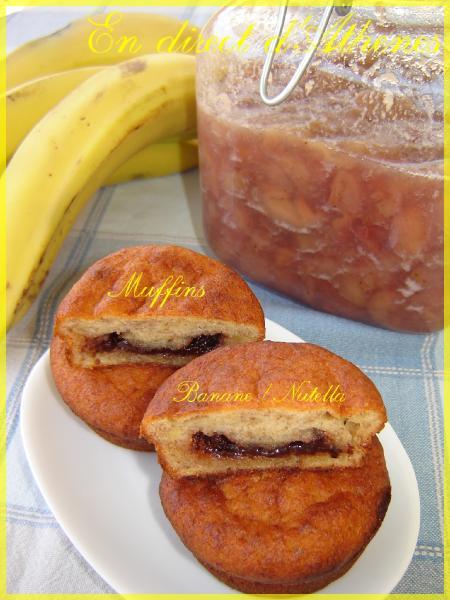 GOURMANDISE : Muffins banane-nutella