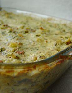 Gratin de Pâtes aux Lait, Herbes et Féta gratin_cuit