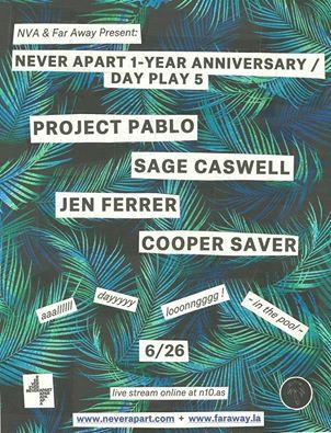 La cool galerie Never Apart a 1 an et elle vous invite à son pool party! 13412903_501052660093190_9025572271519059976_n