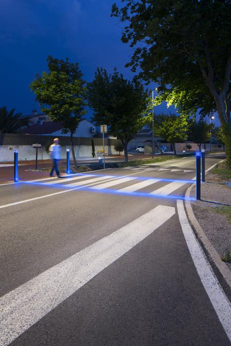 Innovation : des « barrières » lumineuses pour protéger les piétons et cyclistes
