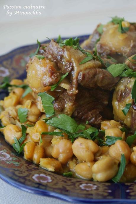 cuisine marocaine queue boeuf Queue de boeuf aux pois chiches La cuisine marocaine chez Lalla Fatima