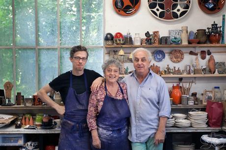 ♥ Focus Créateur : Visite dans l’Atelier Buffile Monique, Vincent et Romain Buffile dans l'atelier, céramistes Aix en Provence