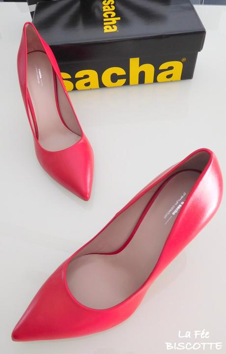Mes escarpins rouge commandés sur Sacha.fr