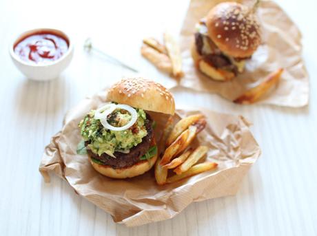 Burger mexicain {Boeuf – Guacamole} burgers mexicains guacamole homemade