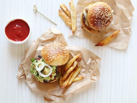 Burger mexicain {Boeuf – Guacamole} burgers maison mexicains