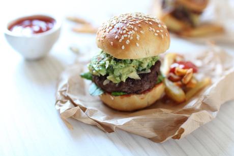 Burger mexicain {Boeuf – Guacamole} burgers mexicains recette maison