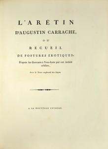 « Le plus artistique des livres érotiques… » d’après Cohen. Carrache-titre