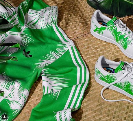 Les Stan Smith Pharrell Williams sont folles ! stan smith pharrell williams palmier veste