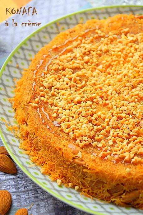 Table de Ftour Ramadan 2016 Konafa, Ktayef Kadaïf à la crème (Ramadan 2016)