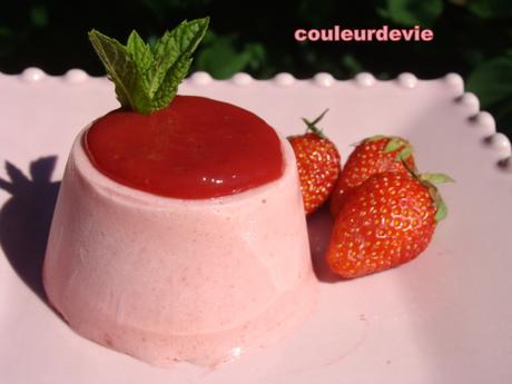 Parfait glacé aux fraises (sans sorbetière)