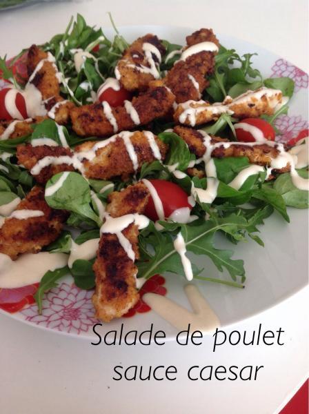 Salade de poulet sauce caesar