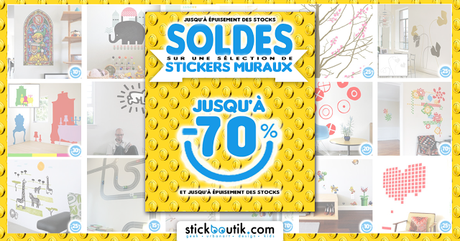 Soldes Stickboutik.com : Stickers déco pas cher jusqu'à -70%!