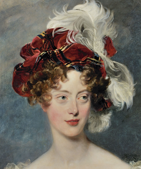 La duchesse de Berry en 1825, par Thomas Lawrence (collections du château de Versailles)