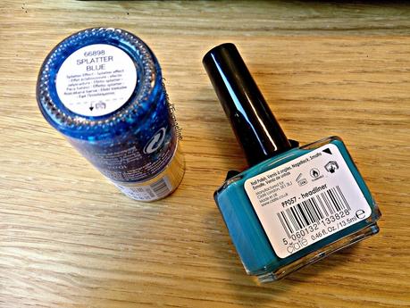 Splatter Blue, Claire's et Headliner de Ciaté