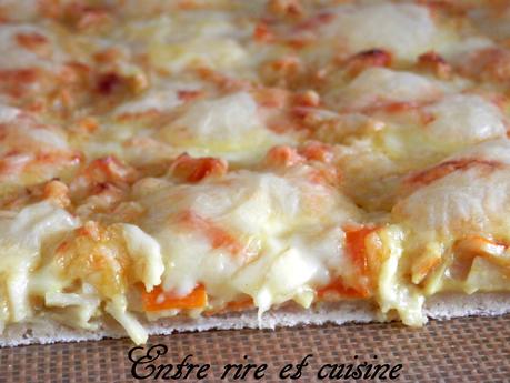 Pizza au Surimi et Curcuma Pizza au Surimi et Curcuma