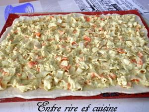 Pizza au Surimi et Curcuma Pizza au Surimi et Curcuma