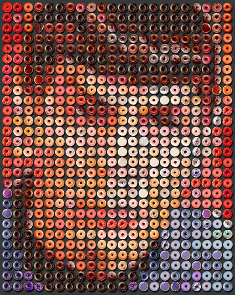 Des portraits appétissants réalisés avec des DONUTS ! Des portraits appétissants réalisés avec des DONUTS !