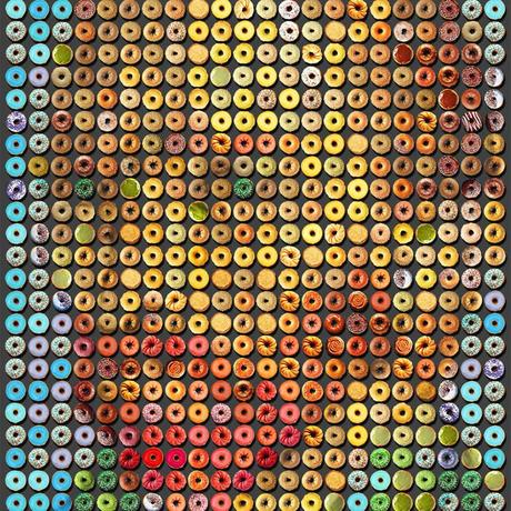 Des portraits appétissants réalisés avec des DONUTS ! Des portraits appétissants réalisés avec des DONUTS !