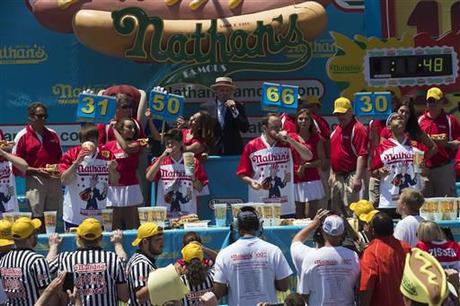 record concours hot dogs