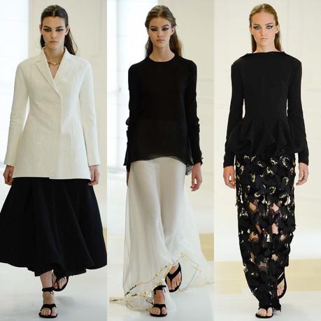 Noir et Blanc au défilé Haute Couture Dior...