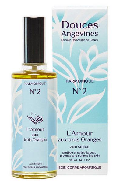 Huile corporelle « l’amour aux 3 oranges » Douces Angevines huile corporelle