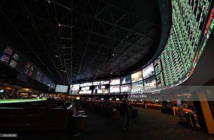 Some of the nearly 400 Super Bowl 50 proposition bets are displayed at the Race & Sports SuperBook at the Westgate Las Vegas Resort & Casino on February 2, 2016 in Las Vegas, Nevada. The newly renovated sports book has the world's largest indoor LED video wall with 4,488 square feet of HD video screens measuring 240 feet wide and 20 feet tall.