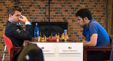  Défaite surprise en 17 coups du champion du monde en titre, Magnus Carlsen - Photo © Lennart Ootes