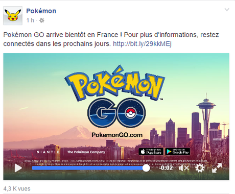 Pokémon Go est dispo sur Android et Ios, mais pas chez nous ...