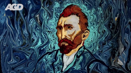 Nuit étoilée Van Gogh – peinture sur l’eau