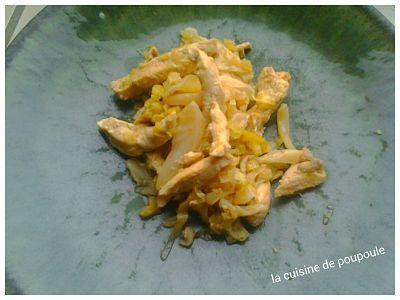 Chou vert au sésame et poulet au thermomix ou sans Chou vert au sésame et poulet au thermomix ou sans