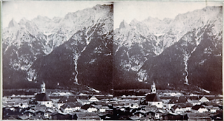 Photographie: une stéréoscopie de Mittenwald dans les années 1860