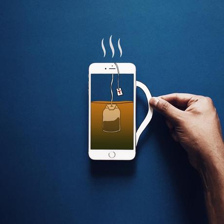 Quand l'iPhone s'incruste dans des illustrations