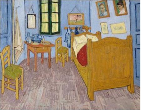 Vincent van Gogh La chambre de Van Gogh à Arles , 1889 ,Huile sur toile 