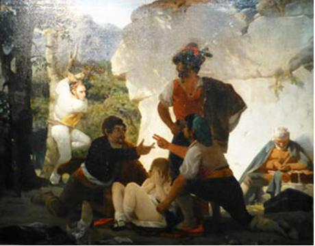 Charles Gleyre, Les Brigands romains, 1831, huile sur toile