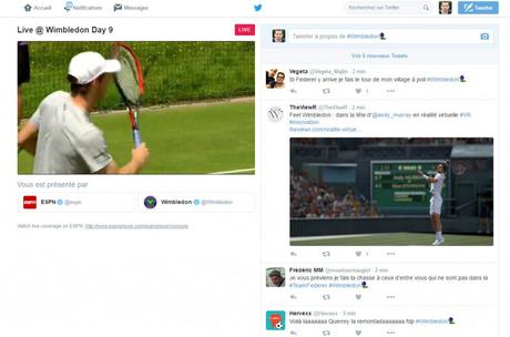 Plateaux ESPN Twitter-Wimbledon