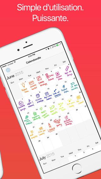 Draw Calendar, un calendrier à dessiné sur votre iPhone: Gratuit (au lieu de 2.99 €)