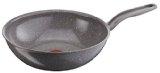 Top 5 des Meilleures Poêles Poele wok en aluminium de coloris iron moucheté clair. Cette nouvelle gamme extra-résistante se veut durable, écologique et économique en énergie grâce a son revetement céramique enrichi en silice minérale. La tenue a l'usure est exceptionnel...