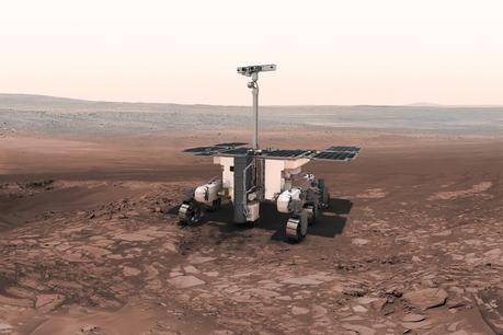 Le rover ExoMars 2020 explorera la région d’Oxia Planum Illustration d’ExoMars 2020 — Crédit : ESA