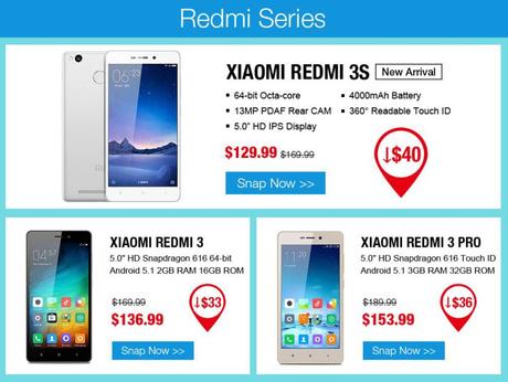 Xiaomi&LETV Summer Flash Sale : Promo d’été sur TinyDeal ! Xiaomi et LETV summer flash sale promotion smartphone xiaomi tinydeal