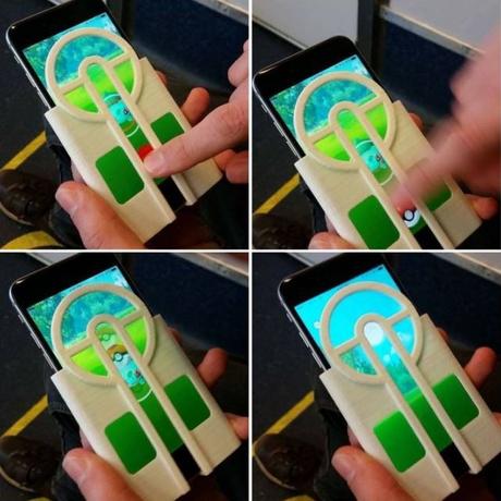 Il crée un étui iPhone pour attraper les Pokémon dans Pokémon GO Étui iPhone Pokémon GO lancer de pokéball a coup sur 2